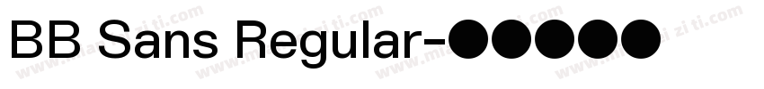 BB Sans Regular字体转换